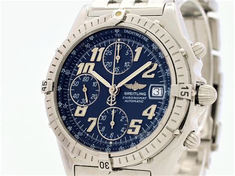 breitling chronomat serie-a13050 limited edition 100m|breitling blue dialed blackbird.